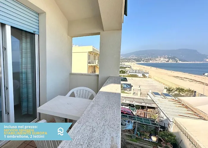 דירה Rs323 - Marcelli, Bilocale Fronte Mare Con Inclusa *